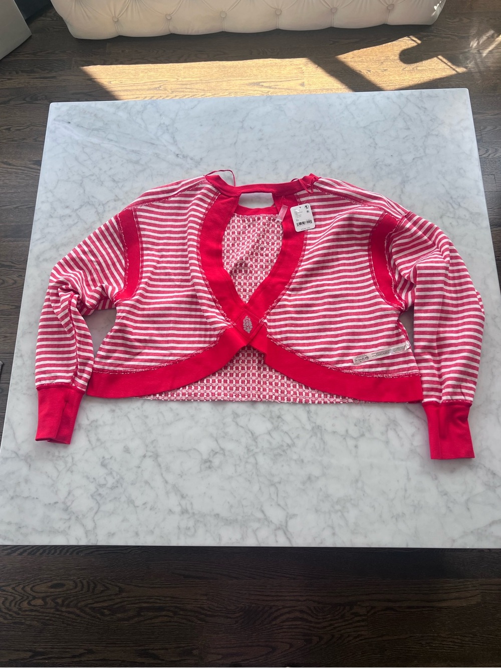 NWT FP Movement by Free People My Time Textured Layer Victory Red Size XS - Picture 9 of 16